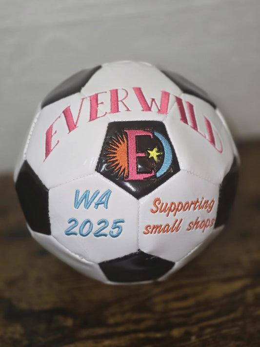 Custom embroidered Soccer ball